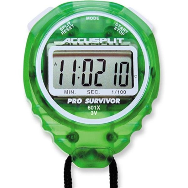 Accusplit Accusplit A601XLM Pro Survivor Stopwatch with Lime Case A601XLM